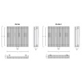 Instal Projekt AFRO NEW X Grzejnik modułowy AFRNX-160/18 (kolor do wyboru z palety Instal Projekt) AFRNX-160/18-IP