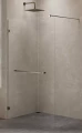 New Trendy Avexa Gunmetal Brushed kabina prysznicowa walk-in 100x200 cm, szkło czyste 6mm, profil stal szczotkowana (gunmetal brushed), Active Shield, EXK-3490