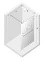 New Trendy Avexa Gunmetal Brushed kabina prysznicowa walk-in 130x200 cm, szkło czyste 6mm, profil stal szczotkowana (gunmetal brushed), Active Shield, EXK-3493