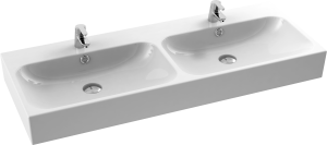 Cerastyle PINTO umywalka podwójna meblowa/wisząca 120cm, 080700-u