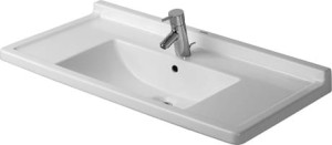 Duravit Starck 3 Umywalka meblowa z przelewem, 850 x 485 mm, 0304800000