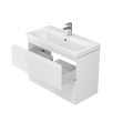 Cersanit Set Moduo SLIM 80 cm szafka wisząca z umywalką, kolor biały, S801-225-DSM