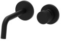 Paffoni Jo bateria umywalkowa podtynkowa zintegrowana 24,8 cm, czarny mat, JO106NO70
