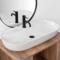 Rea Aura 81 cm, umywalka nablatowa kolor biały REA-U2541