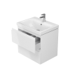 Cersanit Set Moduo SLIM 50 cm szafka wisząca z umywalką, kolor biały, S801-229-DSM