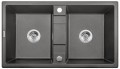 Deante Eridan Zlewozmywak 2-komorowy bez ociekacza - antracyt Antracyt ZQE_T203
