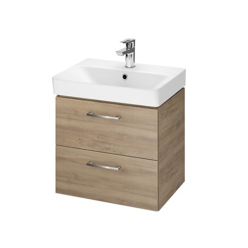 Cersanit Lara Mille Set B283 szafka z umywalką slim 50 cm, kolor orzech, S801-322