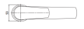 Cersanit Moduo bateria umywalkowa wysoka, kolor chrom, S951-363 - rysunek techniczny