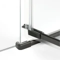 New Trendy Avexa Gunmetal Brushed kabina prysznicowa z relingiem, 80x90x200 cm, wersja prawa, szkło czyste 6mm, profil stal szczotkowana (gunmetal brushed), Active Shield, EXK-3290