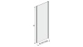 Dodatkowa ścianka prysznicowa Sanplast TX ścianka dodatkowa SS0/TX5b 80cm, profile srebrny błysk szkło przejrzyste W0 600-271-1310-38-401

