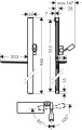 Hansgrohe Unica Drążek prysznicowy 90 cm z wężem, biały/chrom 27640400
