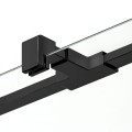 New Trendy NEW RENOMA BLACK Drzwi prysznicowe wnękowe, profile czarne, wersja lewa, 100x195cm, D-0197A