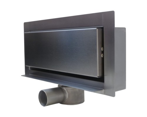 Kesmet Modern Odwodnienie ścienne niskie z metalowym syfonem 300KGF_m