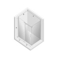 Kabina prostokątna New Trendy NEW KOMFORT 100x80x195cm, szkło czyste, K-0442
