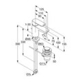 KLUDI PURE&STYLE Jednouchwytowa bateria umywalkowa 75 DN 15, z zestawem odpływowym, chrom 403820575