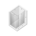 Kabina prysznicowa prostokątna New Trendy NEW SOLEO pole stałe drzwi pojedyncze składane prawe 110x100x195cm K-0387

