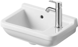 Duravit Starck 3 Umywalka mała z przelewem, 400 x 260 mm, 0751400000