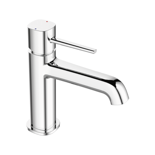 Laveo Polla bateria umywalkowa stojąca z korkiem klik-klak, BAP 022D