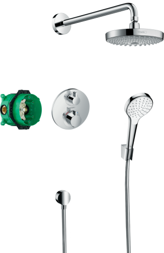 Hansgrohe Croma Select S Zestaw prysznicowy podtynkowy z termostatem, chrom 27295000