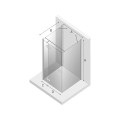 Kabina prostokątna New Trendy REFLEXA przyścienna 80x100x200cm, lewa, EXK-1249