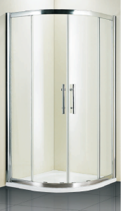 Kabina prysznicowa Rodos Półokrągła QF99, szkło grafitowe (grigio) 90x90x185cm KRO30