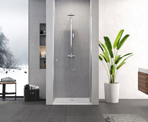New Trendy Superia Drzwi wnękowe chrom 90x195cm D-0331A aranżacja