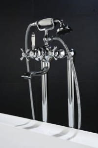 Art Platino NIKOLAS Bateria wannowa podłogowa głowica ceramiczna chrom NIK-BWP.090C