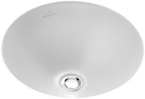 Villeroy & Boch Loop & Friends Umywalka podblatowa, ø 33 cm, z przelewem, Weiss Alpin, 61803301