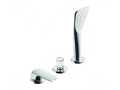 KLUDI AMEO Jednouchwytowa bateria wannowo-natryskowa DN 15, 3-otworowa, chrom 414480575