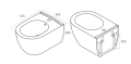 Bidet Cerastyle CITY, podwieszany, 015700 