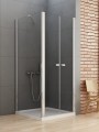 Kabina prysznicowa prostokątna New Trendy NEW SOLEO drzwi podwójne uchylne uniwersalne wspornik równoległy 100x70x195cm D-0146A/D-0090B-WP


