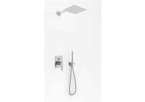 Kohlman Experience  zestaw prysznicowy podtynkowy z deszczownicą 35x35 cm chrom QW210EQ35