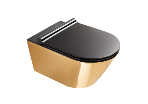 Miska WC Catalano Zero kolor złoty/czarny 55x35cm 1VS55NRNO