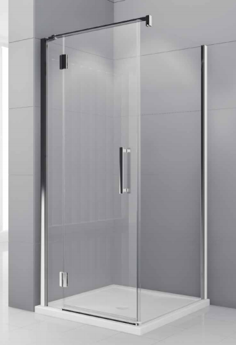 Kabina prysznicowa Novellini MODUS A prostokątna narożna drzwi z elementem stałym + ścianka 110x80x195cm, lewa, MODUSGF110L-S-1L+MODUSF80-1K