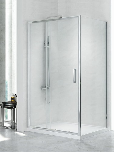 Kabina prostokątna New Trendy NEW CORRINA 100x90x195cm, D-0089A/D-0079B