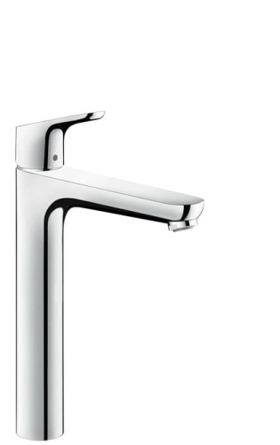 Wysoka bateria umywalkowa Hansgrohe Focus 230 z kompletem odpływowym, chrom 31531000

