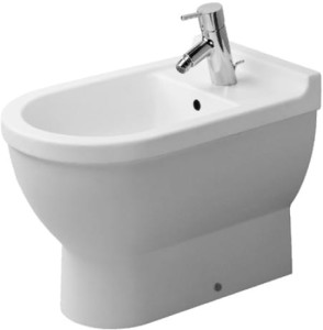 Duravit Starck 3 Bidet stojący z przelewem, 360 x 560 mm, WonderGliss, 22301000001