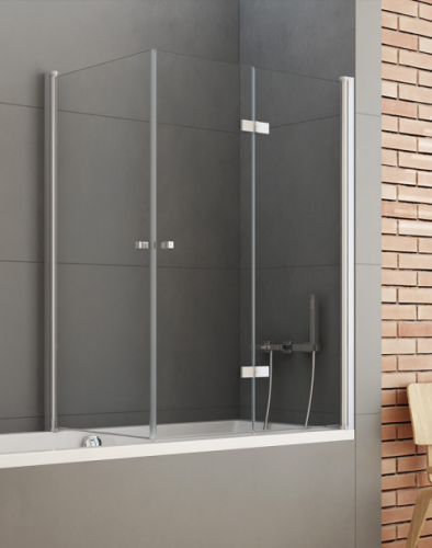 Parawan nawannowy New Trendy NEW SOLEO 120x70x140cm, skrzydło uchylne+składane, prawy, P-0031/P-0024