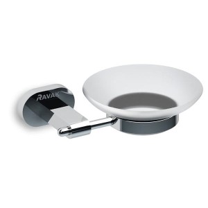 Ravak Chrome 200.00 mydelniczka szklana naścienna X07P187