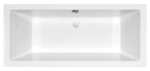 Wanna prostokątna z odpływem na środku Cersanit INTRO 170x75 cm S301-068