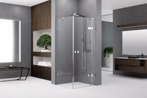 Kabina narożna kwadratowa Gala Novellini 80x80 cm, bez profila przyściennego GALA2G80-D1K+GALA2F80 w Topsanit.pl