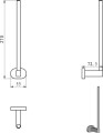 Stojak na papier toaletowy WC Ravak Chrome 420.00 X07P318
