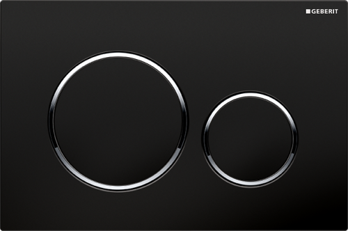 Geberit Sigma20 Przycisk uruchamiający przedni czarny-chrom bł.-czarny 115.882.KM.1
