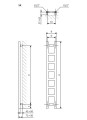 Terma EASY grzejnik łazienkowy 1280x200mm, WGEAS128020 