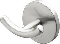 Bisk VIRGINIA, Wieszaczek podwójny, nikiel szczotkowany, 72077