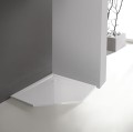 Brodzik pięciokątny Sanplast SPACE MINERAL  biały 90 x 90 cm (645-290-0830-01-000)

