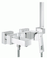 Bateria wannowa Grohe Eurocube montaż ścienny, chrom 23141000

