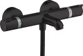 Hansgrohe Ecostat bateria termostatyczna wannowa, natynkowa, czarny mat, 13114670
