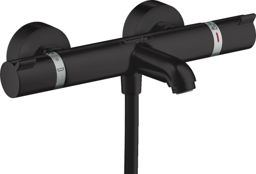 Hansgrohe Ecostat bateria termostatyczna wannowa, natynkowa, czarny mat, 13114670