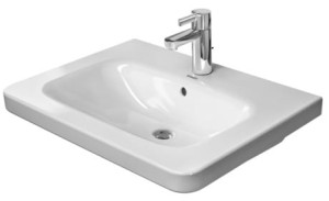 Duravit DuraStyle Umywalka meblowa z przelewem, 1 otwór na baterię, 650 x 480 mm, WonderGliss, 23206500001